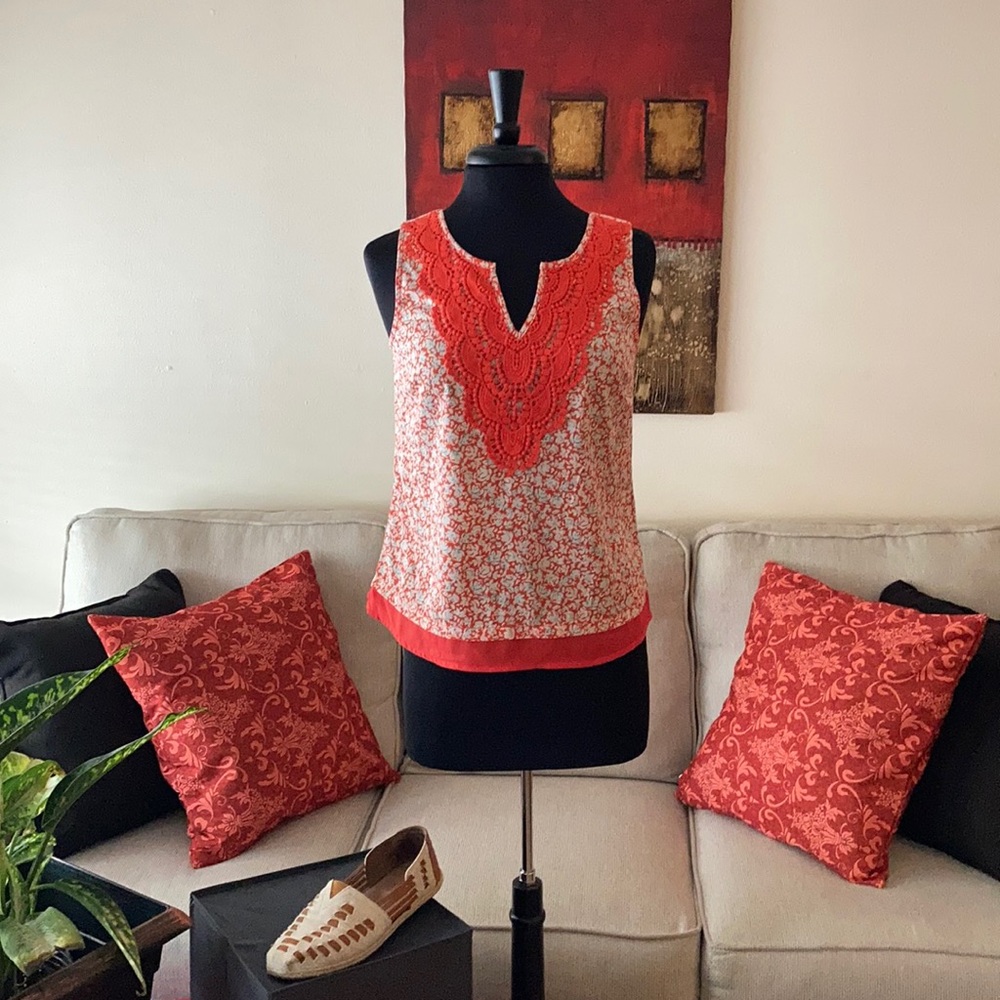 “ORANGE BLOSSOM” SKIES ARE BLUE TANK